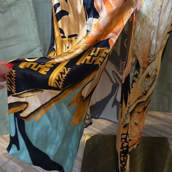 Temperley London 100% viscose Elegant Floral Maxi Dress, US6 - Picture 8 of 12